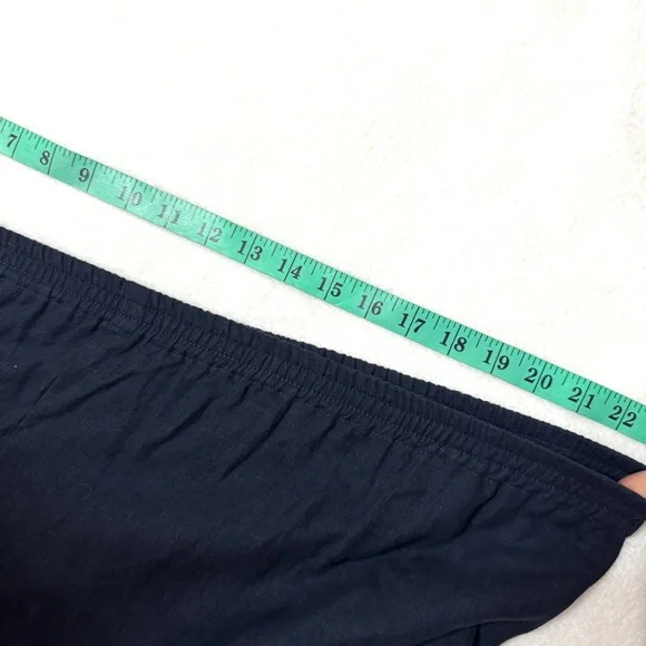 Eskandar sz 3 Japanese Trouser 100% Linen Pants Wide Leg Dark Navy US XL ? - Picture 11 of 12